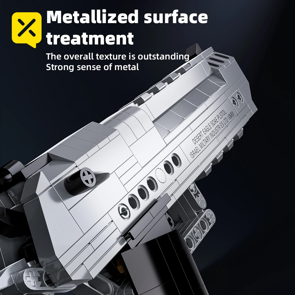 مجموعة مكعبات بناء مسدس مكونة من 375 قطعة لعبة بناء عسكرية قابلة للرماية كهدية للهالوين للأطفال والكبار #2