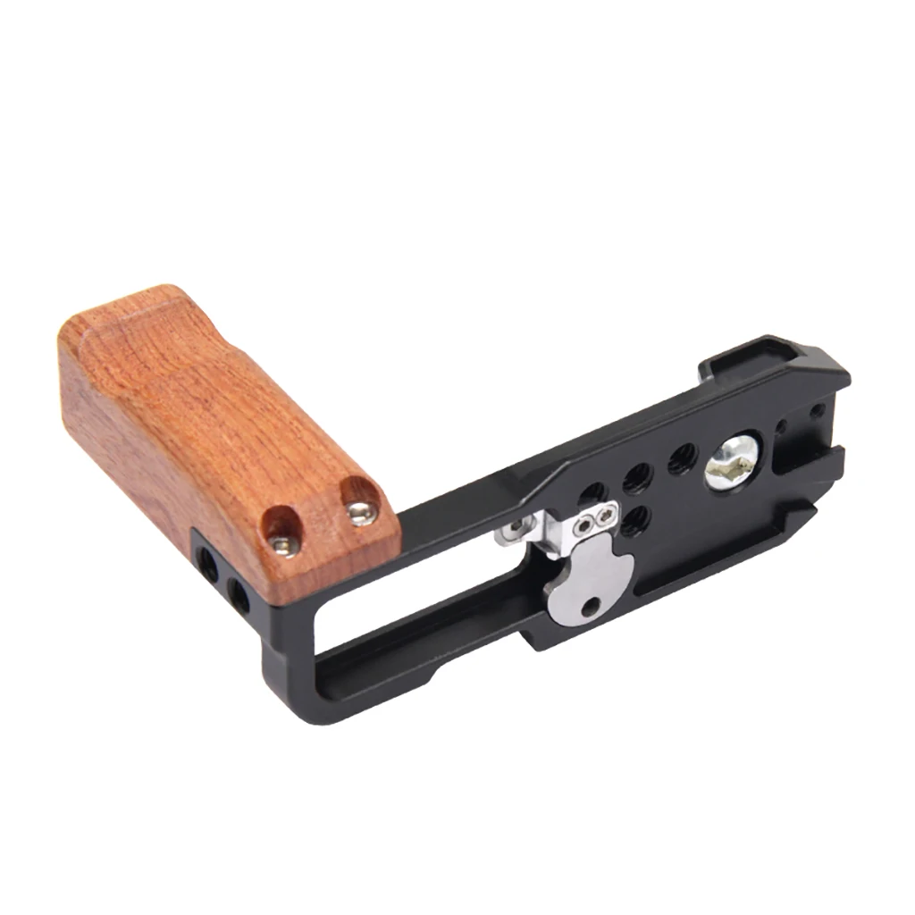 Quick Release L Plate for Sony Zv1 ZV1f ZV-1M2 L-shaped Board of Wooden Handle DSLR Extend Accessories for Arca Swiss Tripod