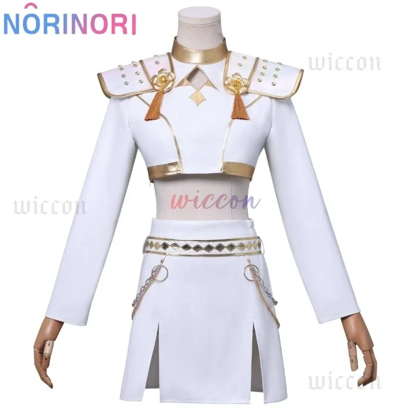 

CyZoey Huntrix WHAT IT SOUNDS LIKE Stage Rumi Mira Uniform Movie Kpop Demon Hunters Cosplay White Korean Idol Sexy Mini Dress C