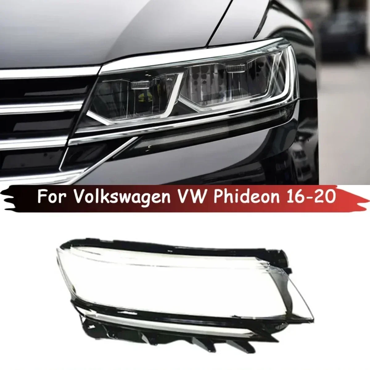 

For Volkswagen VW Phideon Car Front Headlamp Caps Glass Headlight Cover Auto Lampshade Lampcover Head Lamp Lens Shell 2016-2020