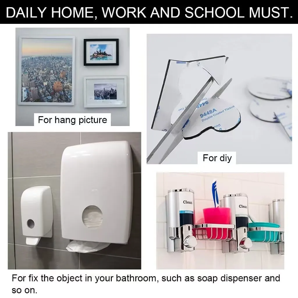 60Pcs Super Strong Double Sided Adhesive Foam Pads Extra Strong Double Sided Adhesive Tape For Home Office Accessories