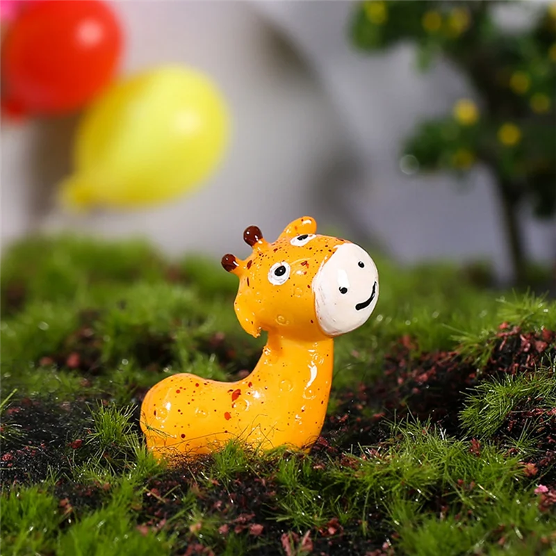 A44F-50PCS Mini Jungle Animals Figurines Resin Tiny Animal Miniatures Wild Animal Miniature Garden Accessories