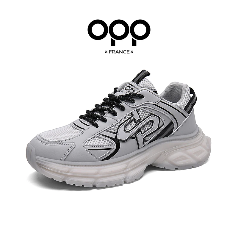 OPP Men's New air summer Shoes Flats With Running Blance Genuine Leather Lace-up Sports 550 daddy Shoes Footwear Sneakers view 6