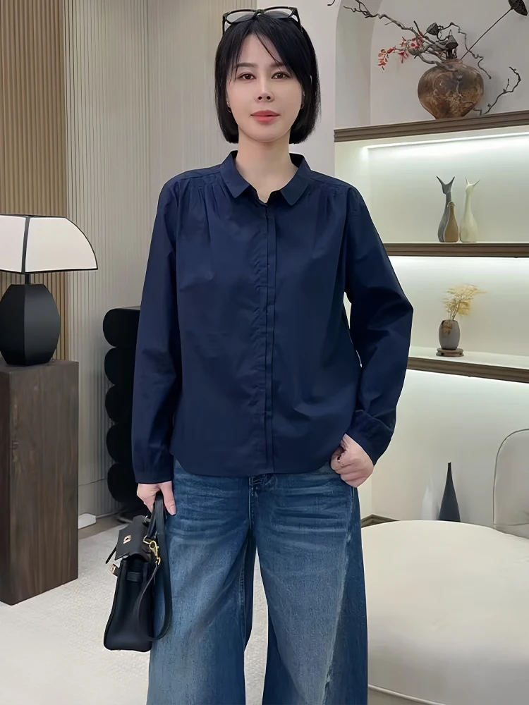 

Trendy European Sle Long Sve irt Women's Loose Beautiful Casual Faion Spring Autumn Korean Version Comfortable irt