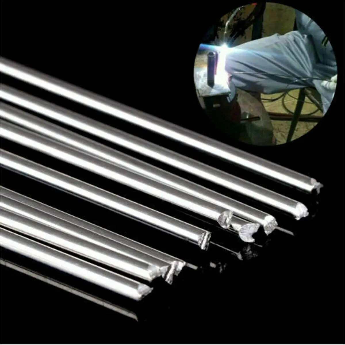 Brazing Welding head Cored Electrode Flux Silver Solid Solution Wire 33cm/1.08ft Protable Reliable Useful Duable