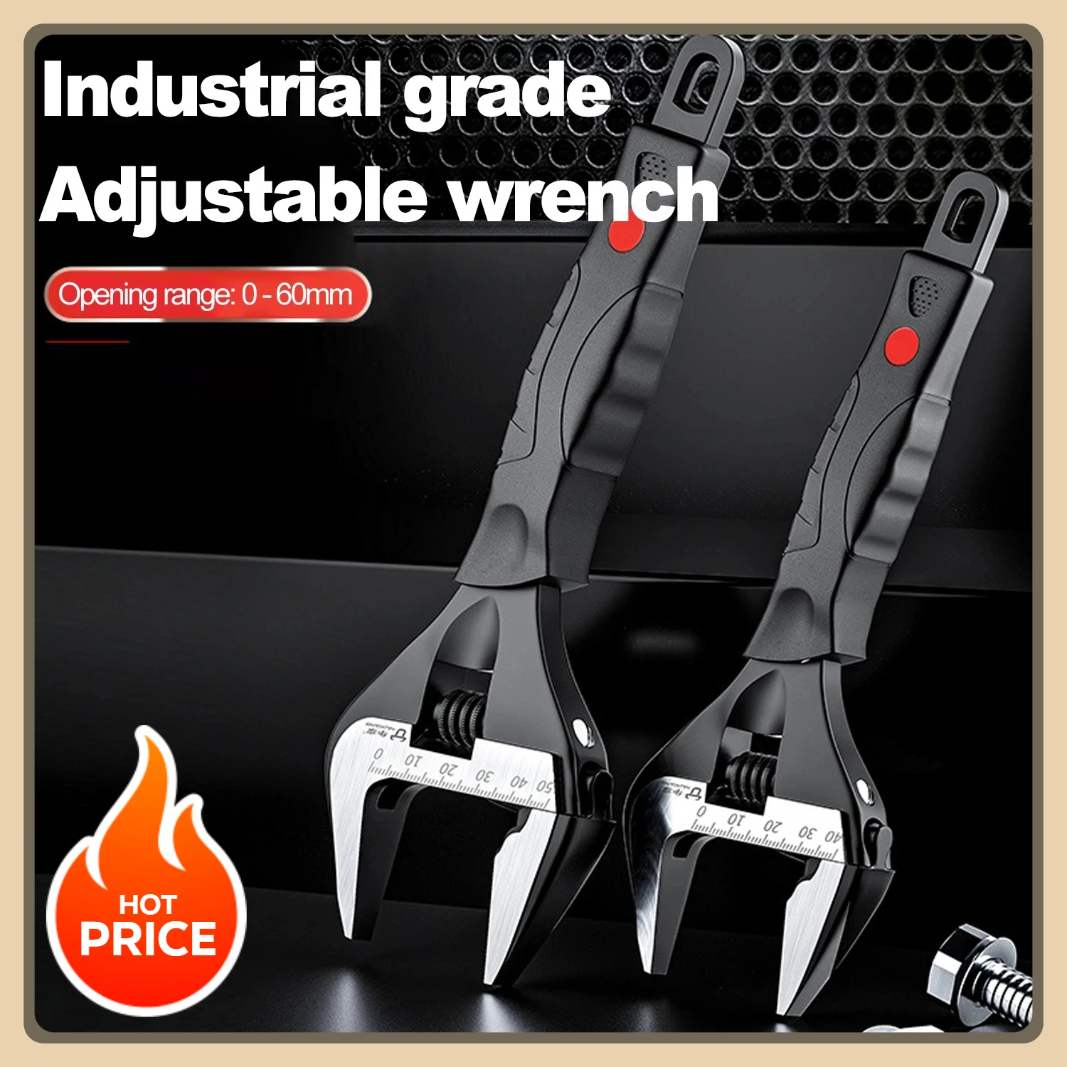 

Новый регулируемый гаечный ключ 6/8/10 дюймов, измерительный ключ, разводной ключ, многофункциональный ручной инструмент для ремонта