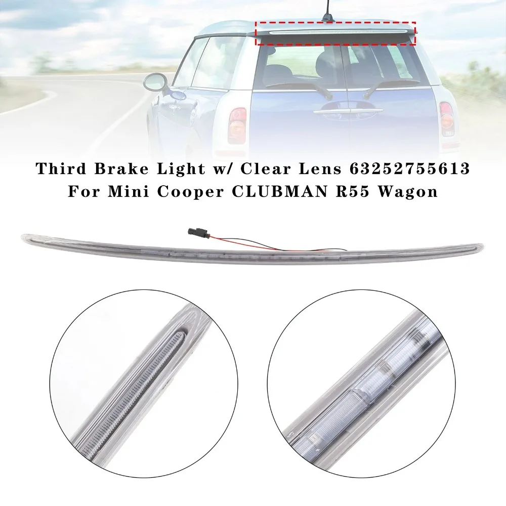 LED High Level Third Brake Stop Light Rear Brake Lamp For Mini Cooper Clubman R55 2007-2013 2014 2015 63257167413 63252755613