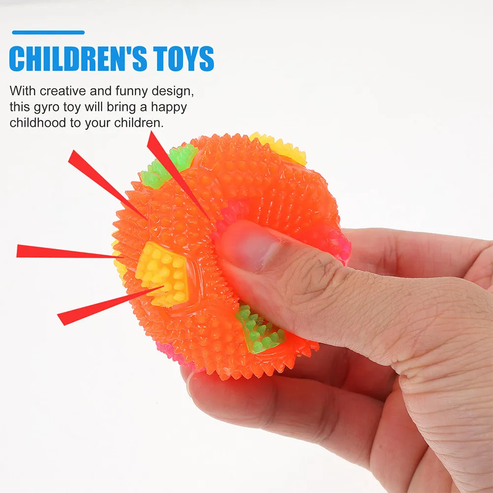 

3Pcs Flashing Kids Football Balls Lightweight Plastic Massage Bouncy Sounding Multi-Purpose Educational Playthings for Toddlers