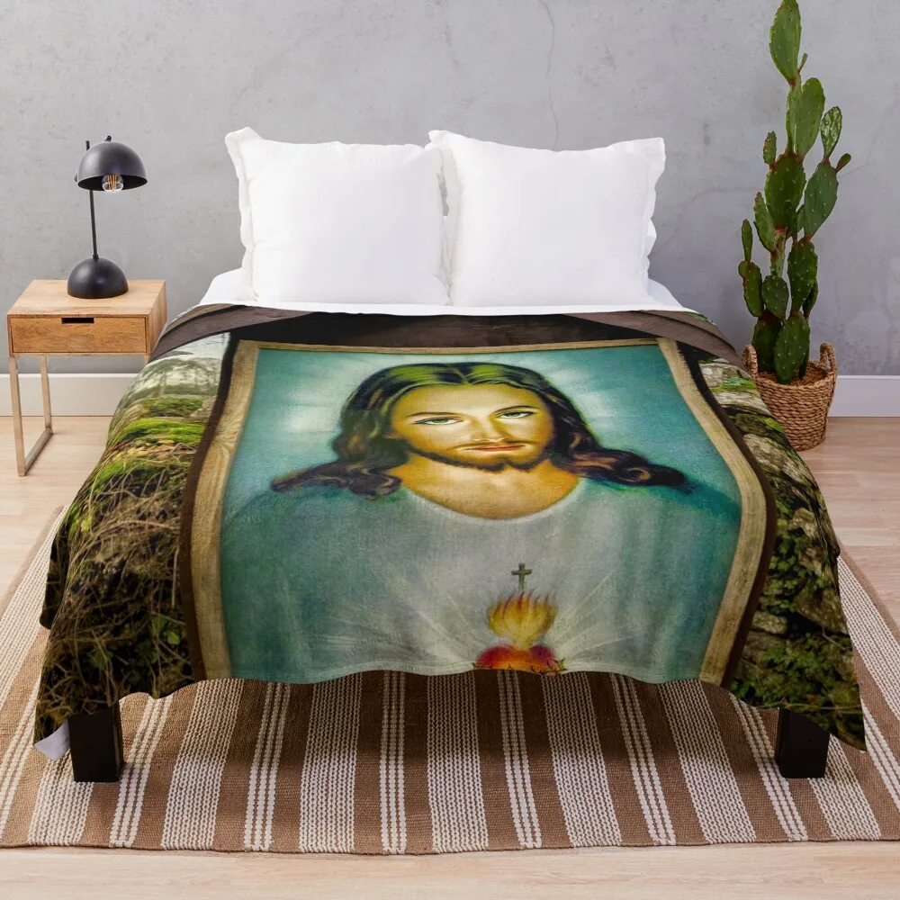 

Sacred Heart Of Jesus Throw Blanket