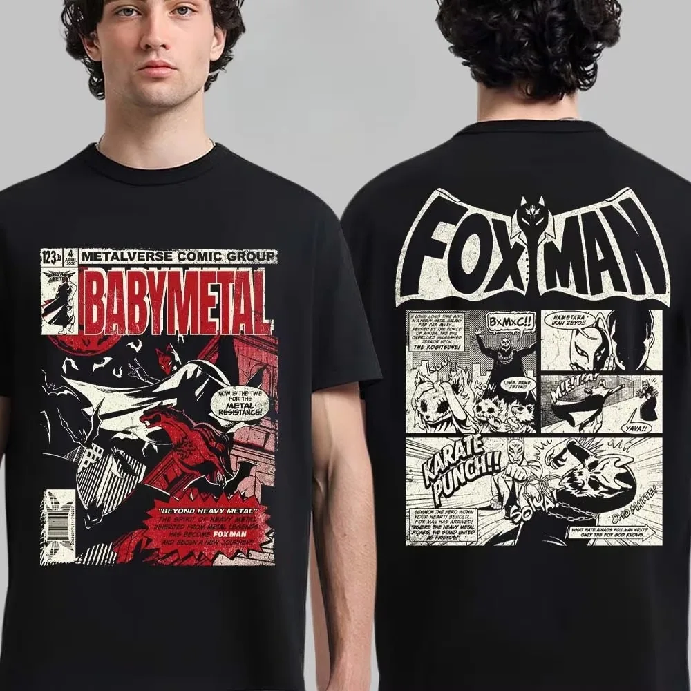 BABYMETAL World Tour 2026 North & Latin America Band Graphic T-Shirt Cotton Men Women Streetwear Tee
