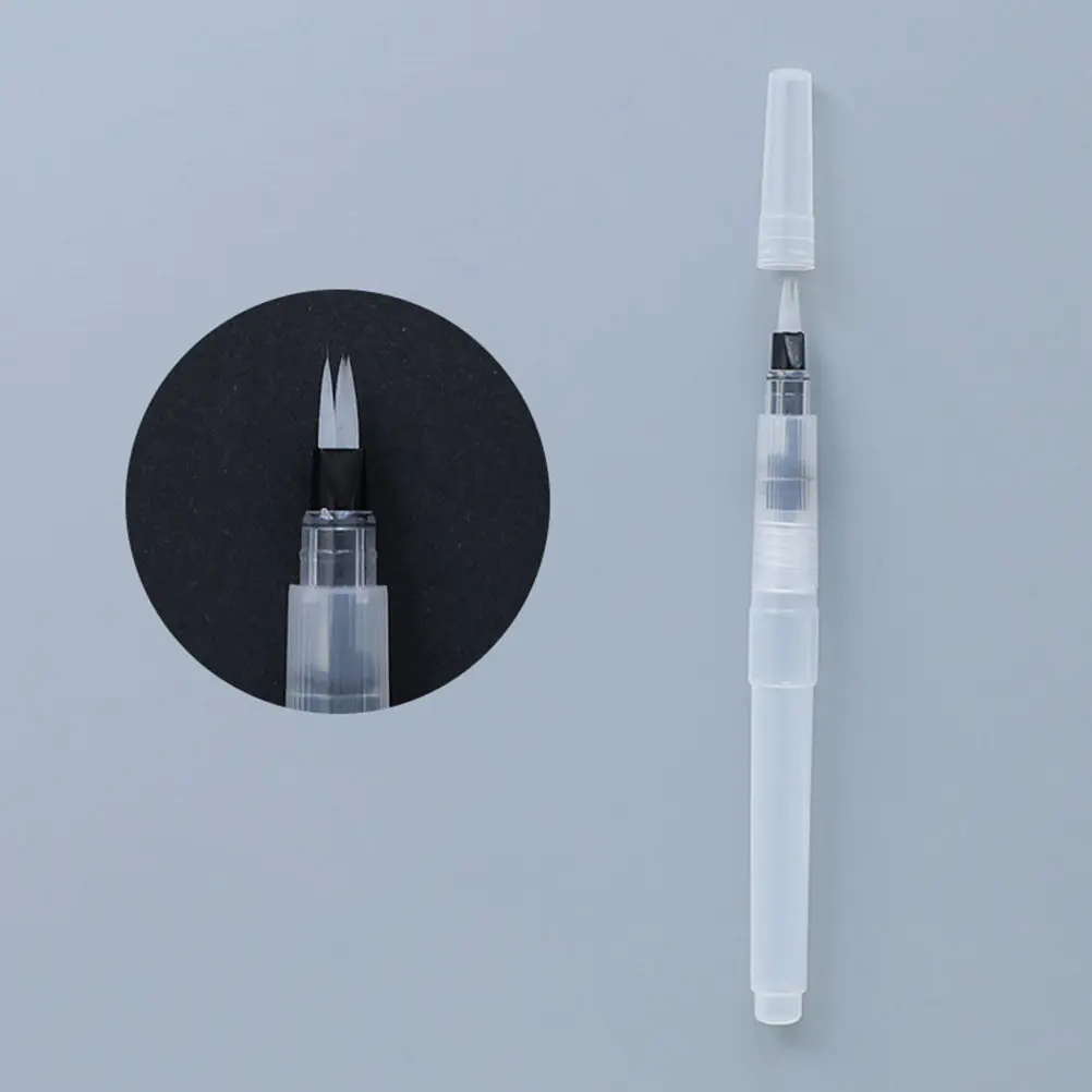 4Pcs Watercolor Painting Brush Set Easy Flow Control for Smooth Blending Ink Application Drawing