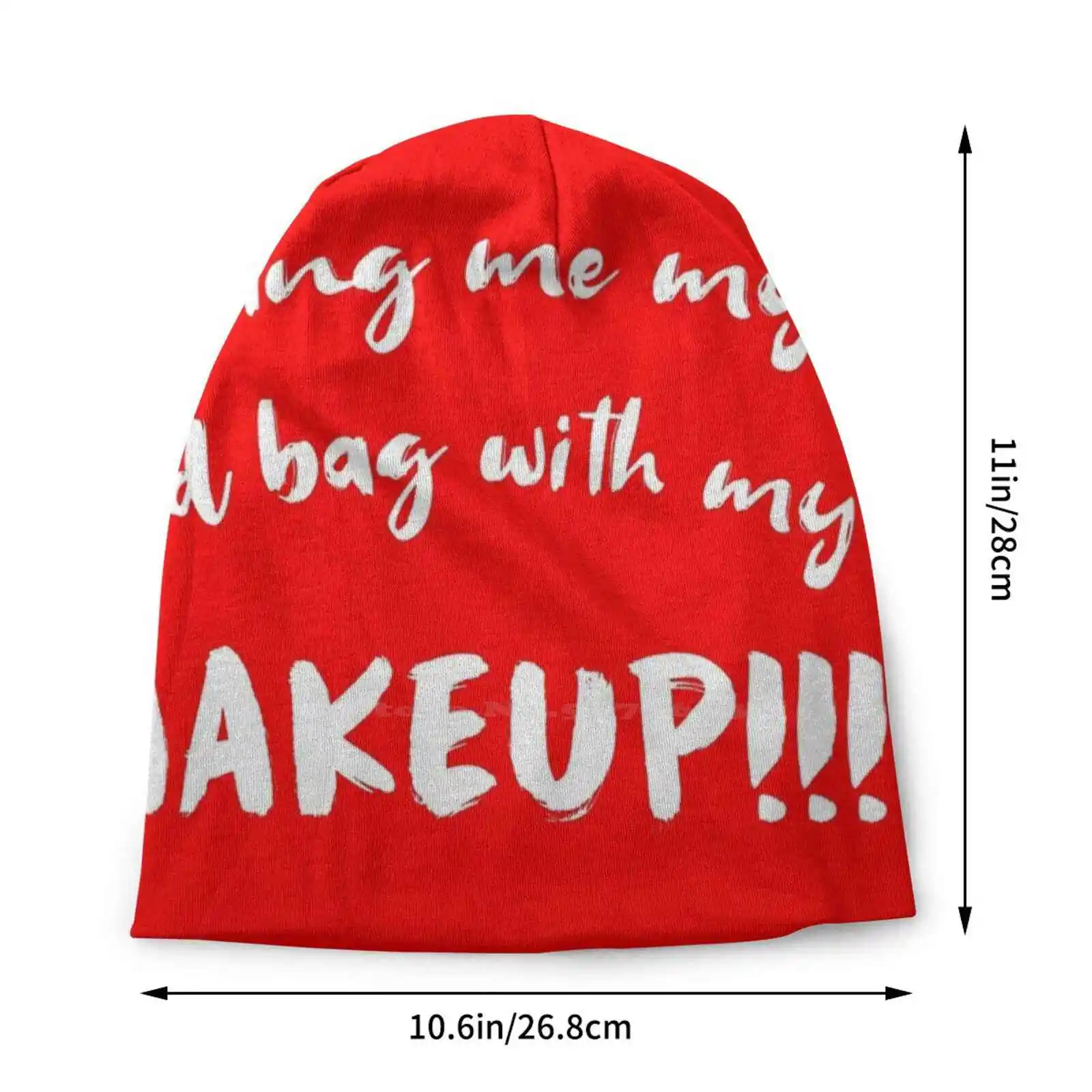 Bring Me My Red Bag With My Makeup!!! / Anfisa / 90 Day Fiance Knitted Hat Warm Beanie Outdoor Caps 90 Day Fiancé Reality Tv