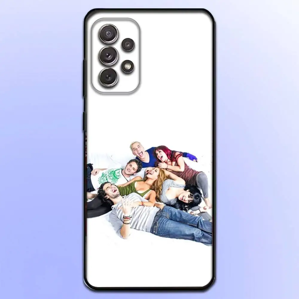 Funda de teléfono RBD REBELDE V para Samsung S 25,24,23,22,30,21,10,9,Ultra,Plus,Lite,FE,4,5 G, funda negra suave