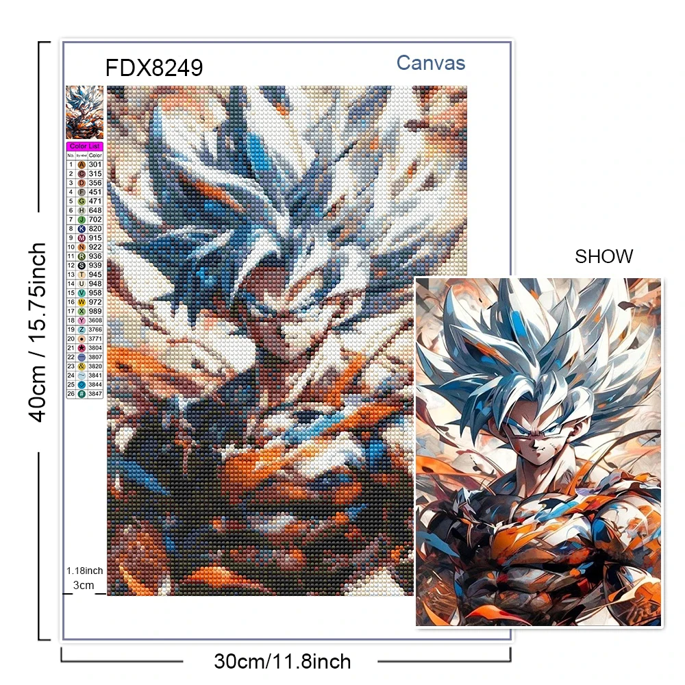 Super Saiyan Goku Diamond Pain - Resin Art Goku ulasan dan harga