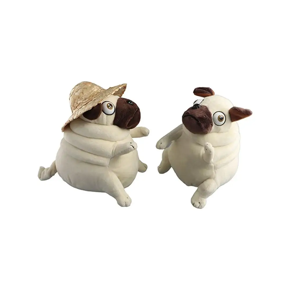 Begeleiden Speelgoed Zitten Pug Honden Kamer Decoratie Zacht Speelgoed Pug Hond Pluche Pop Knuffel Elf Dikke Pug Knuffels Pug Hond Knuffel