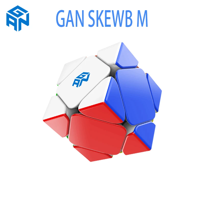 Gan skewb cubo de velocidade magnética m stickerless skewb 3x3 cubo de velocidade quebra-cabeça versão aprimorada cubo mágico profissional