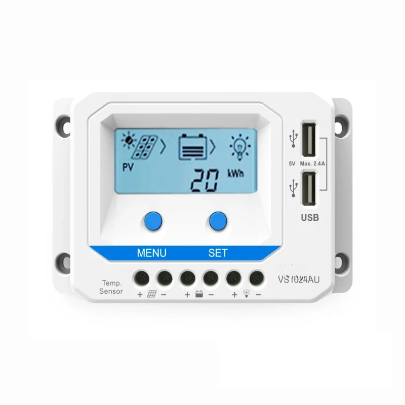 solar panel voltage regulator 12V/24V auto switch  solar charge controller 10a