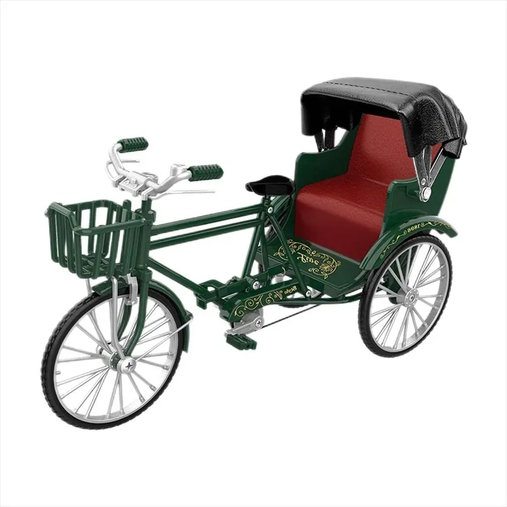 

Vintage Classic Tricycle Model Metal Diecast Miniature Model Simulation Tricycle Toy Alloy Model Three Wheeled Children Gift