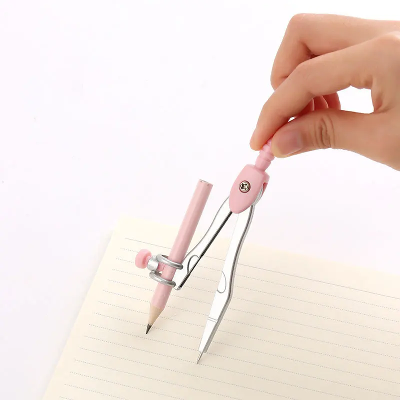 2Sets 1 Pen Clamp Compass Multifunctional Art Exam Changeable Pen Student Clamp Pen Compass mathematics  geometry set