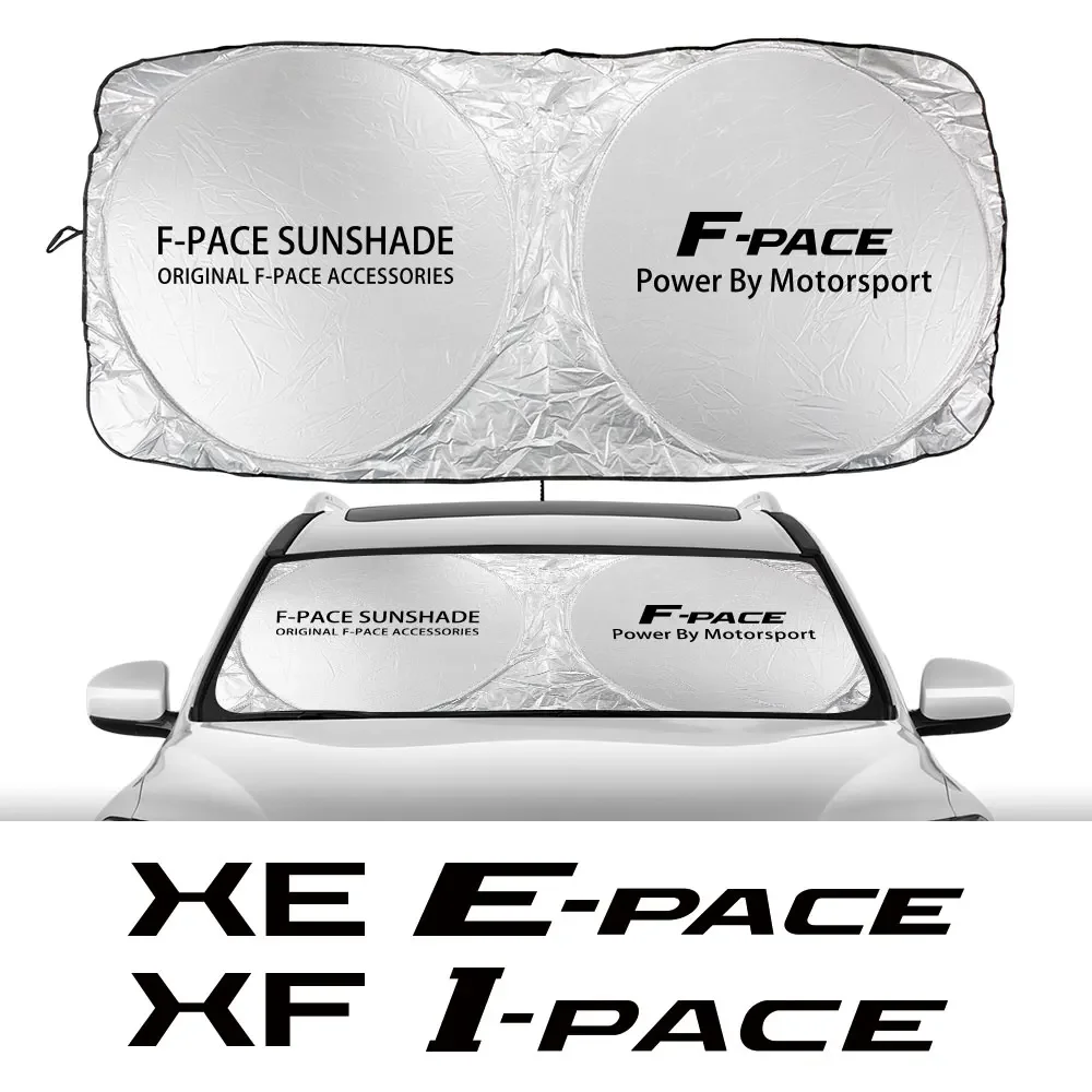 

Солнцезащитный козырек на лобовое стекло автомобиля, защитный козырек, автомобильный зонтик, аксессуары для Jaguar F-pace XF XE XJ I-pace E-pace JS-Racing XK SV S R