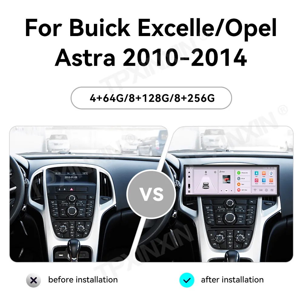 14.9 Inch Screen Car Radio For Buick Excelle Opel Astra 2010-2014 Android GPS Navigation Multimedia Stereo Receiver Head Unit