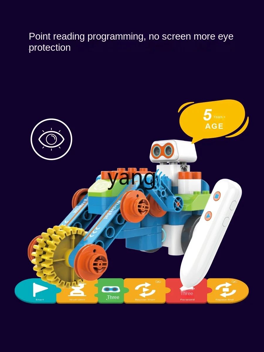 Bloques de construcción de Robot Educativo inteligente para niños, juguetes eléctricos de ensamblaje, Educación Temprana, CX