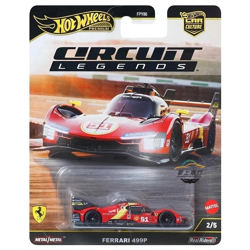Hot Wheels Premium Car Culture Circuit Legends Series Ferrari 499P Porsche 911 GT3 1:64 Kolekcja modeli samochodów odlewanych ciśnieniowo
