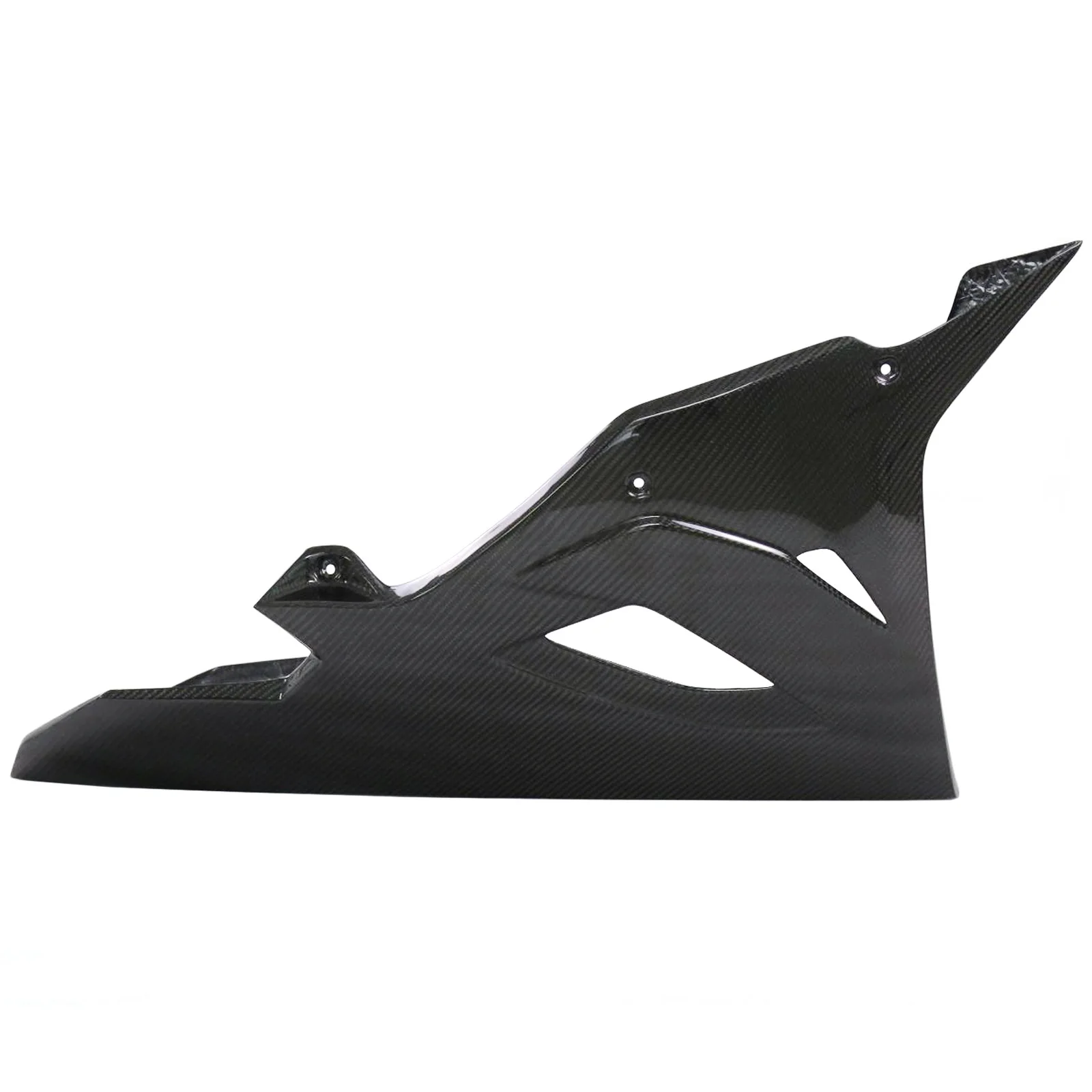 For BMW S1000RR 2019 2020 2021 2022 M1000RR 2021 2022 Modified Carbon Fiber Lower Diffuser Large Surround Belly Pan Racing view 6