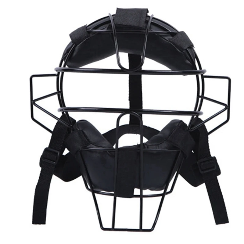 Full-Face Baseball Catcher Mask,Lightweight Secure Fit Provides Protection And Comfort ,Does Not Obstruct View,Black Easy To Use