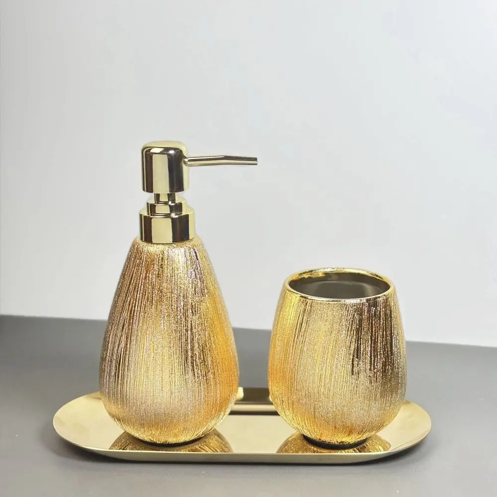 Przenośne butelki ceramiczne z pompką 400 ml, złote luksusowe butelki na płyn do dezynfekcji rąk, butelki na żel pod prysznic, nordyckie butelki na balsam, kosmetyki.