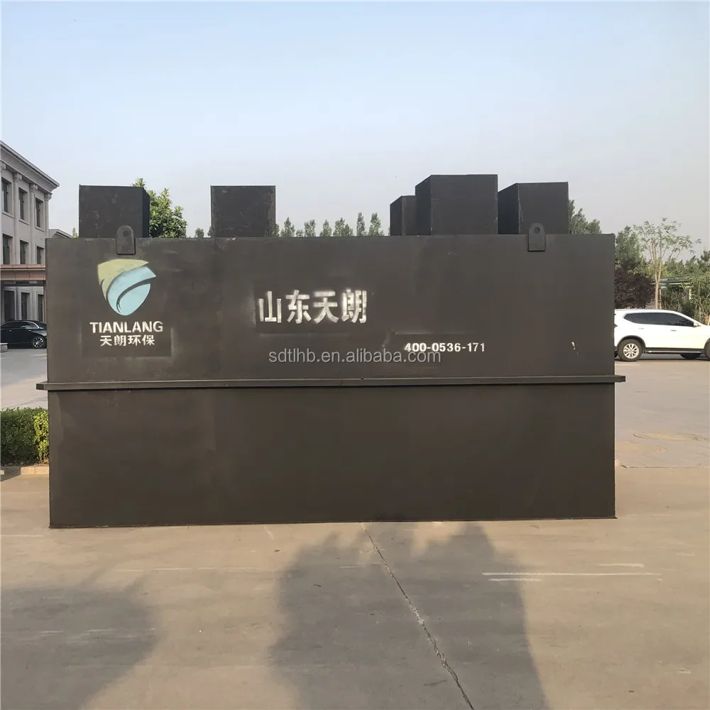 Plastic cleaning mini sewage waste water treatment plant equipment system