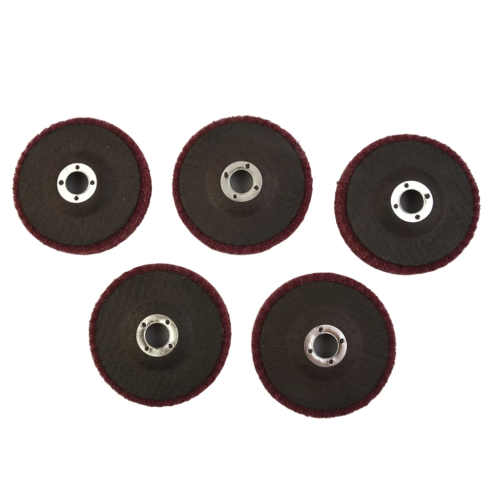Polishing Buffiing Wheel Metal Nylon Flat Type 27 Light Weight 5PCS Abrasives Fiberglass Flap Discs Buffing-up