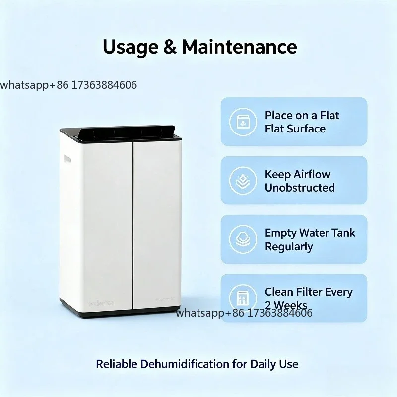 Villa Indoor Living Room High Power Drying Purification Moisture Absorption Dehumidifier