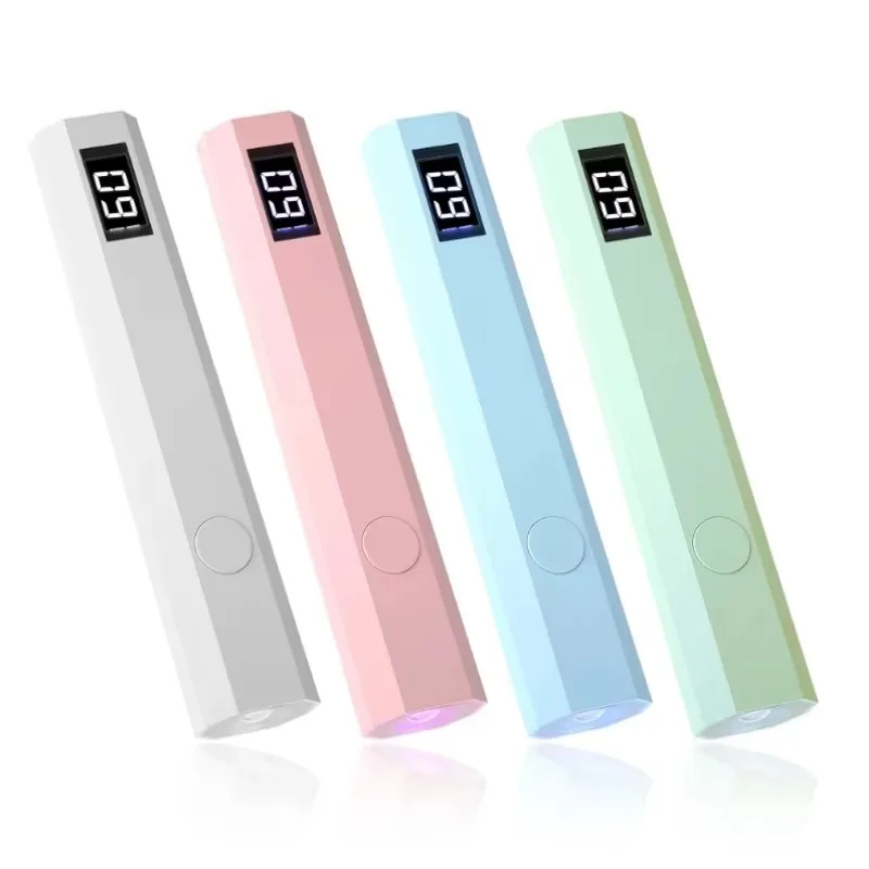 Mini lampe à ongles portative UV LED, pour le durcissement de tous les vernis Gel, Rechargeable par USB, Machine de manucure à séchage rapide, outil d'art des ongles