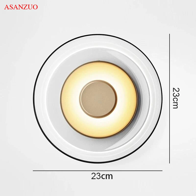 Glass LED Wall Lamp Indoor Decor Glass Bowl Wall sconces Nordic Living Bedroom Bedside Kitchen Lighting Fixtures image 6