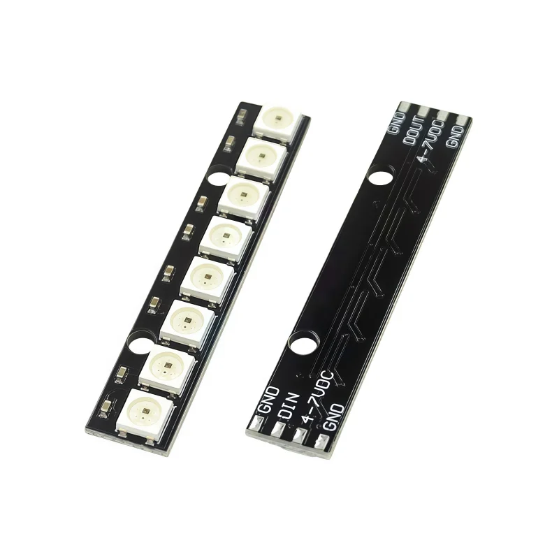 8-channel WS2812 5050 RGB LED Light Emitting Diode Integrated Full-color Driver LED Development Board