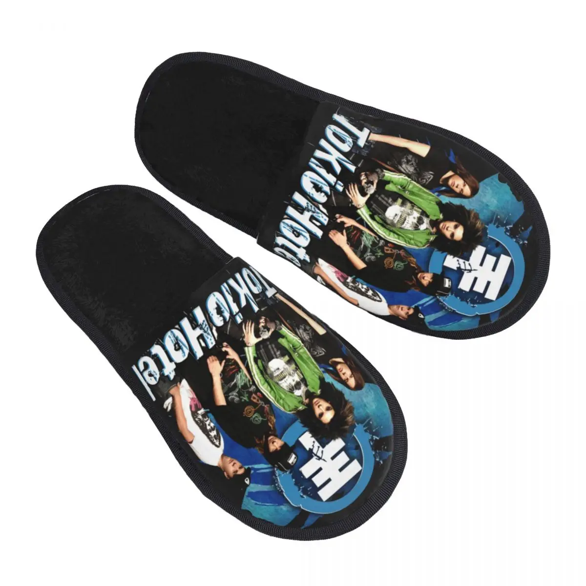 Pop Rock Band Tokio Hotel Cozy Scuff Memory Foam Slippers Women German Spa House Shoes