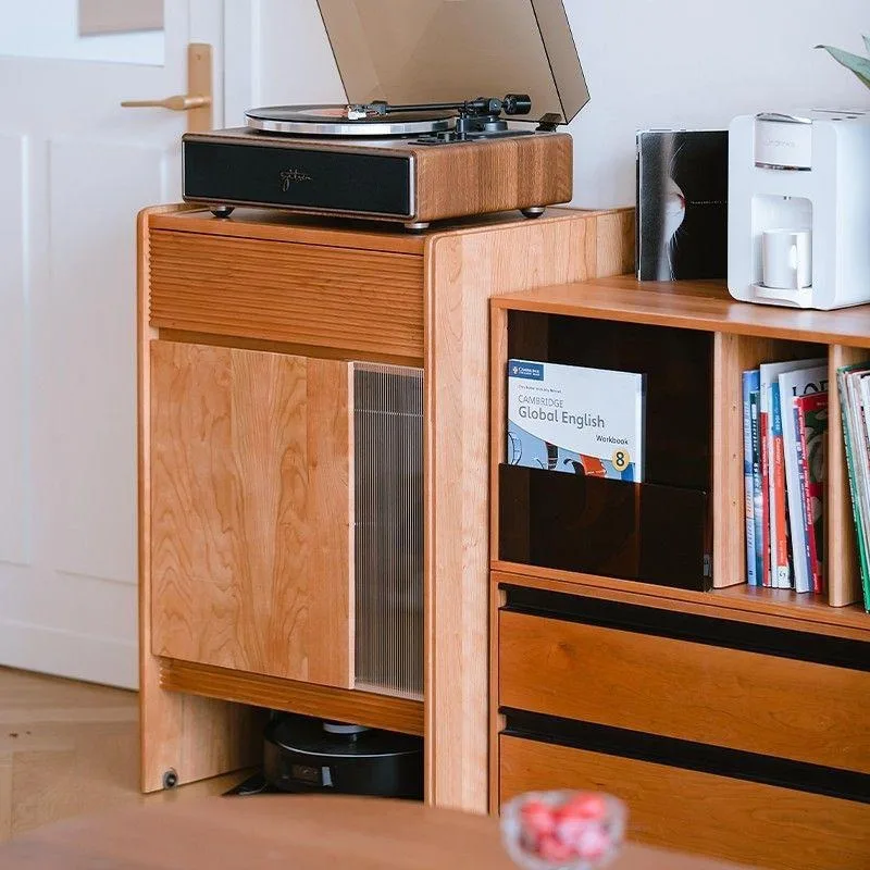 Cherry sweeping robot cabinet, living room sofa side cabinet Narwal significant other stone Keworth storage cabinet
