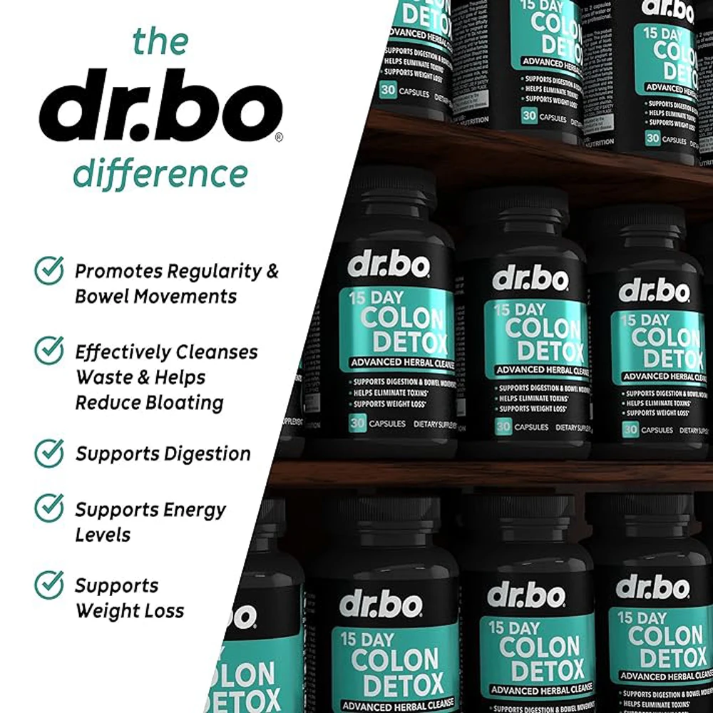 15-Day Bowel Cleanse & Detox Probiotic Supplement - Bowel Movements, Constipation & Bloating, Digestion, Weight Loss