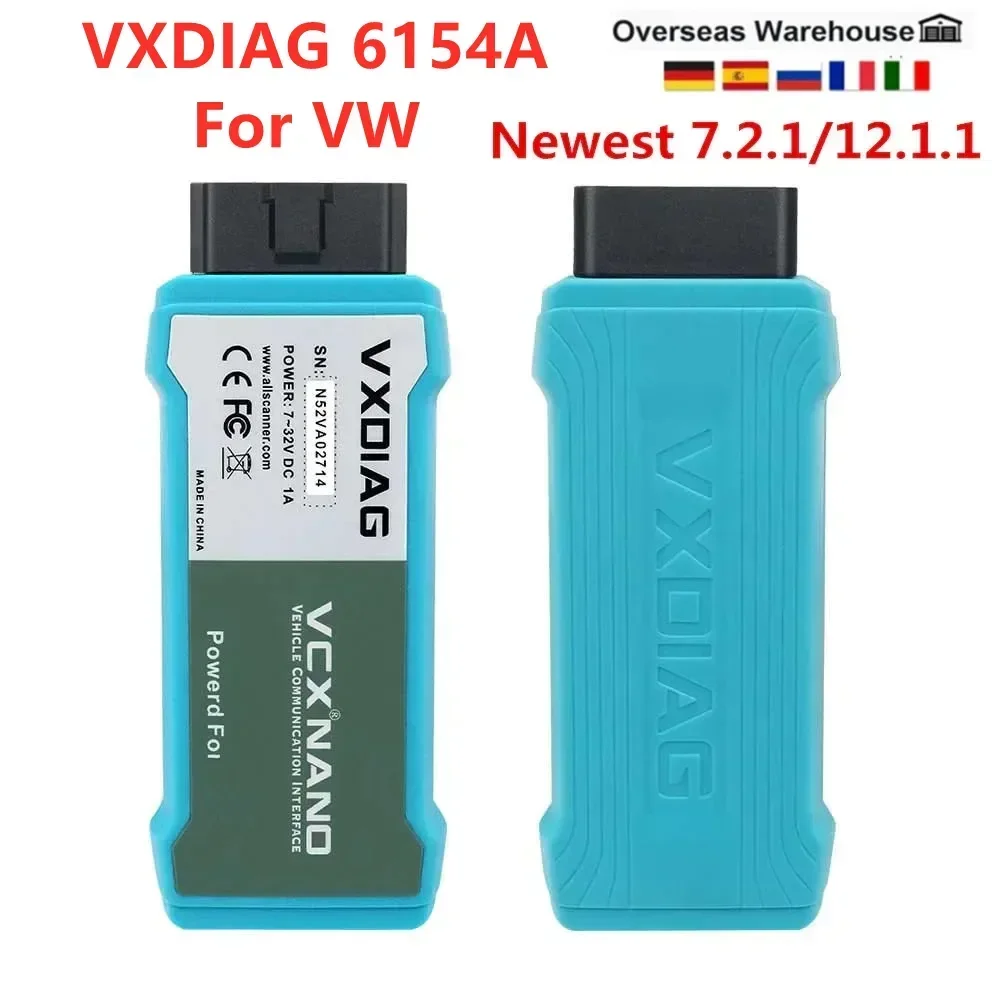 

Best VXDIAG 6154A For VW Replace 5054A V7.2.1 WIFI VXDIAG VCX NANO OBD2 Diagnostic Scanner for Audi/Seat ECU Flash