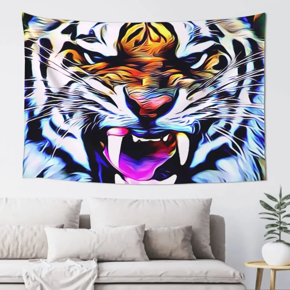 

Tiger Growl Tapestry Home Decorations Aesthetic Decorations For Your Bedroom Bathroom Decor Room Ornaments Tapestry