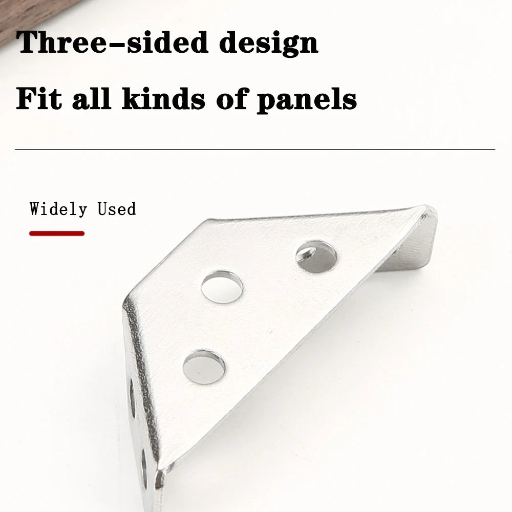 10 sets 6 8 20 pcs Stainless Steel Corner Code Connectors - Heavy Duty Right Angle Brackets for Furniture and Cabinets