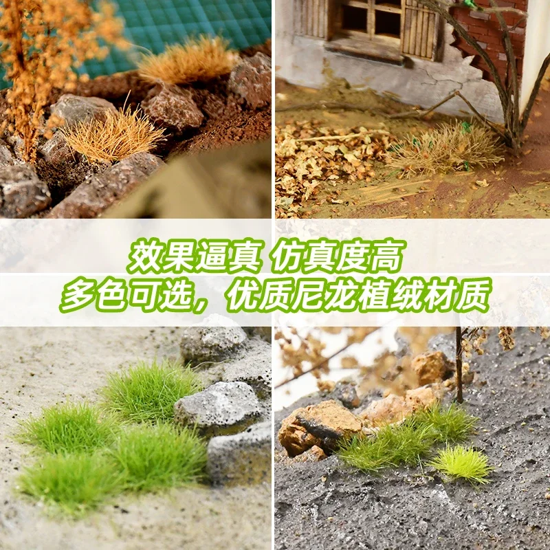 10 mm schaal statische gras kuddeclusters - 15 stuks HO Z bouwpakket Diorama landschap militaire spoorweg trein model landschap