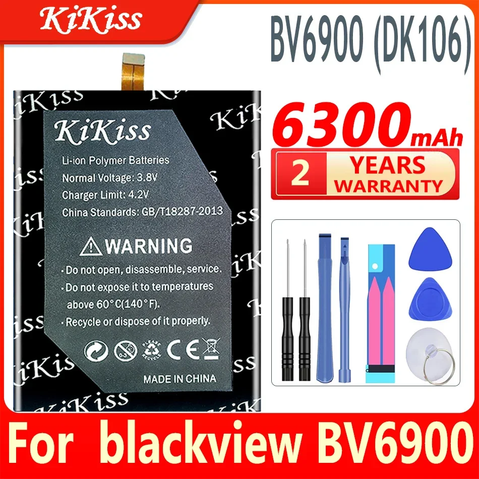 

Аккумулятор KiKiss DK106 для Blackview BV6900, BV 6900, аккумулятор для мобильного телефона, 6300 мАч