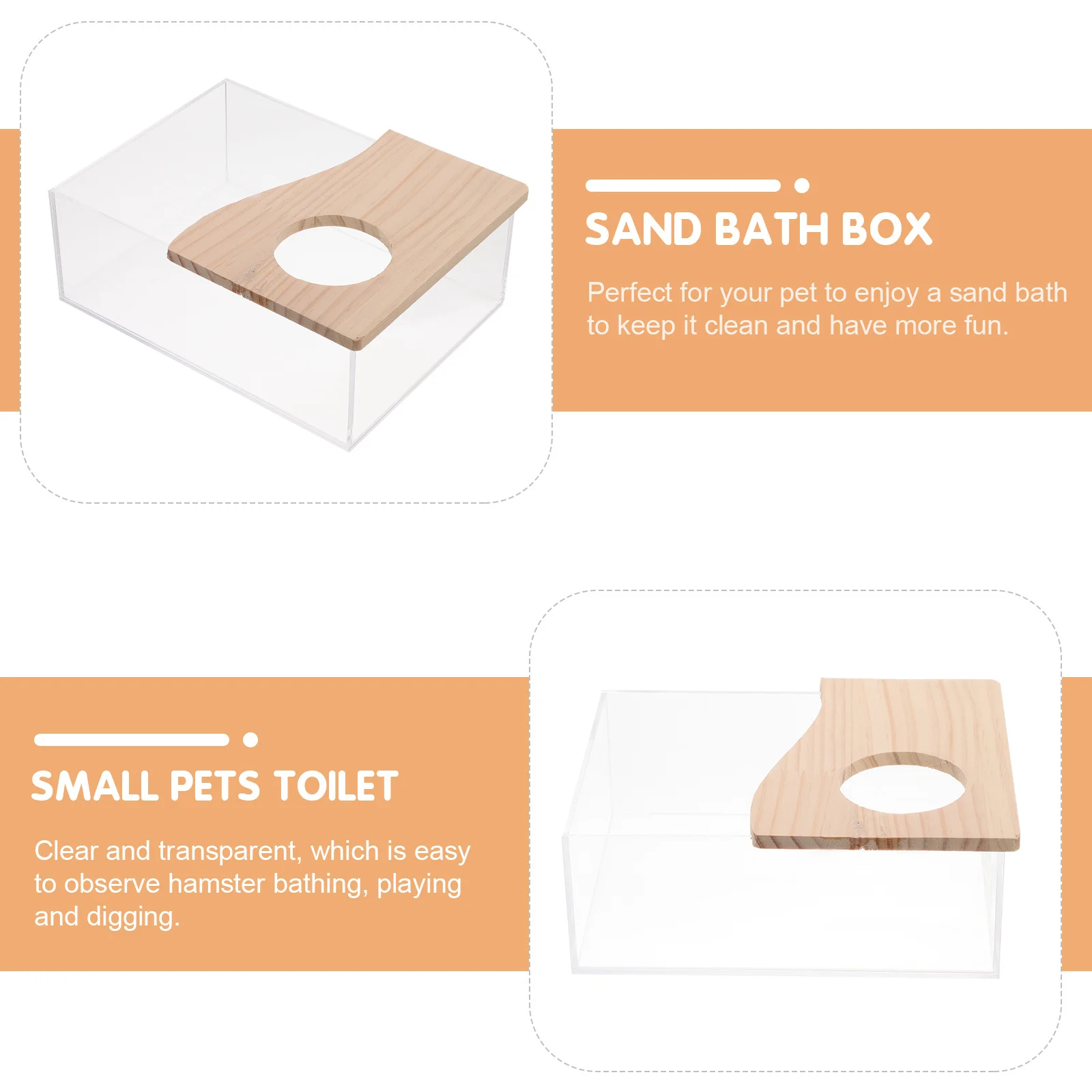 1 قطعة صينية البول حمام الرمل للهامستر الجرذ جربيل شينشيلا حوض استحمام شفاف مستلزمات الحيوانات الأليفة حفر الحاويات الحيوانات الأليفة الصغيرة