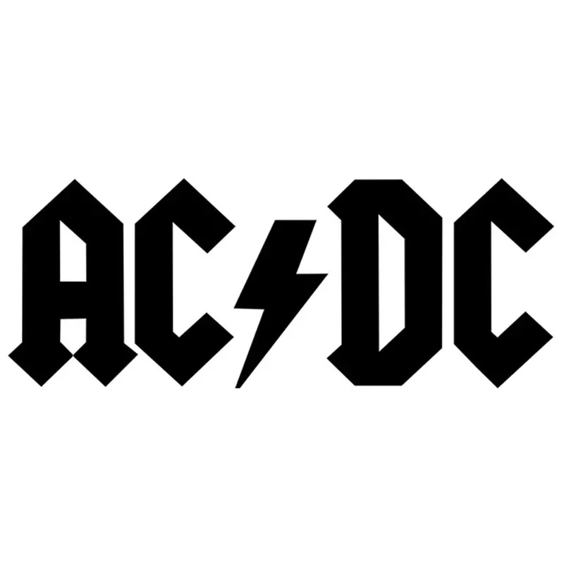 AC/DC Rock Band Creative Vinyl Stickers Waterproof Decals for Car Bumper Window Laptop Unique Rock Style Decor Accessories