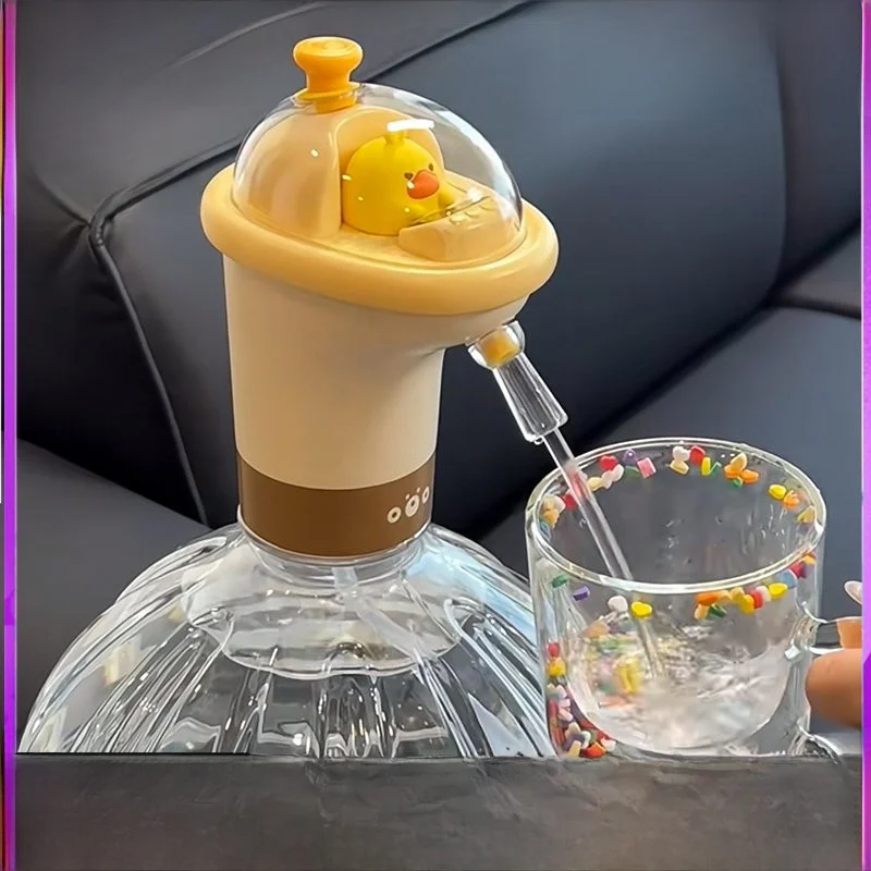 

Auatic Yellow Du Water Pump Barrel Water Pr pe Small Household Dormi Desktop Water Dispenser Cute Design
