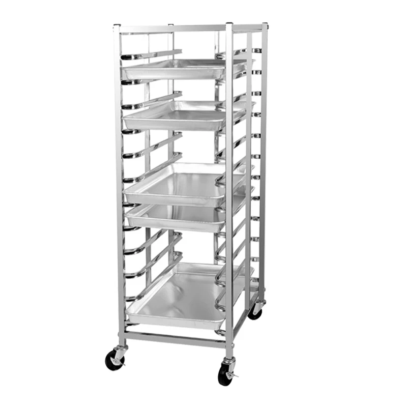 Bakery Cooling Rack Baking Tray Trolley with 5/6/9/12/15/18/30 Trays