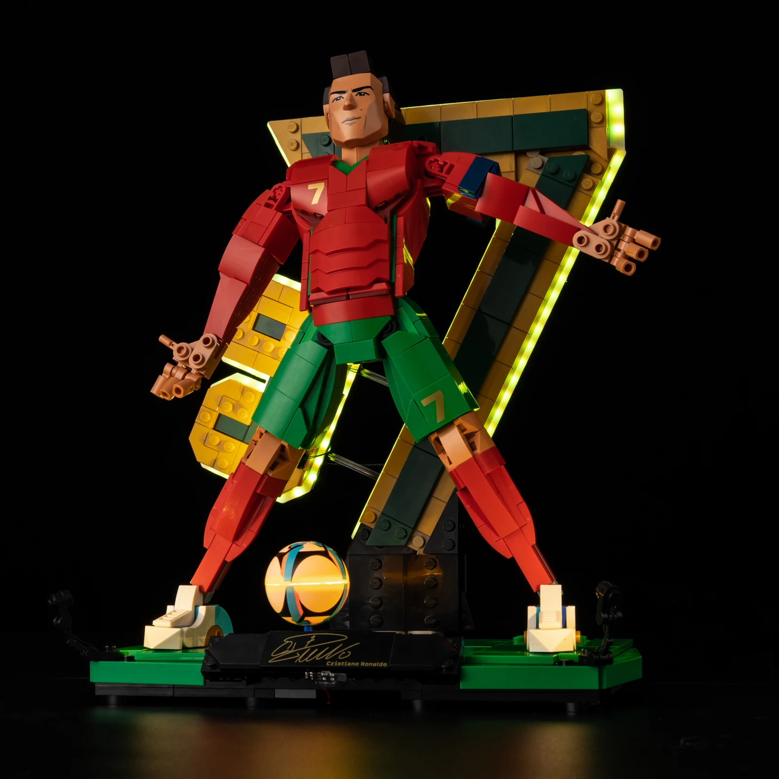 Obrázek 6: LED lehký sada vhodný pro lego 43016 ronaldo - fotbal legenda budova bloků