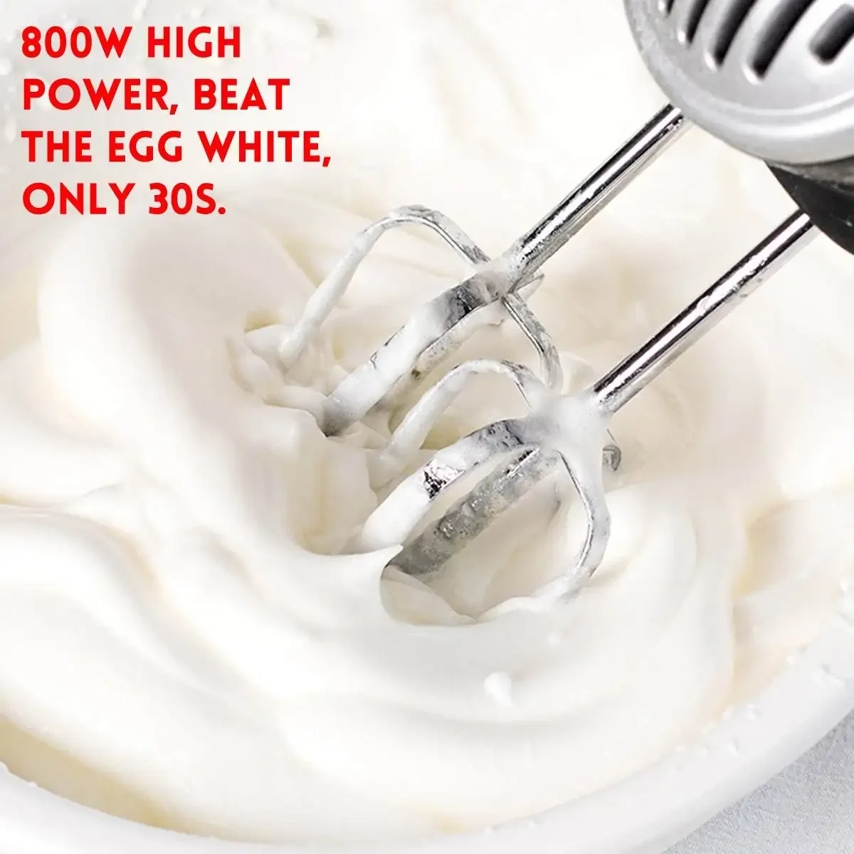 800W Electric Hand Mixer Whisk Egg Beater Cake Baking Home Handheld Small Automatic Mini Cream Food Whisk Blenders Kitchen